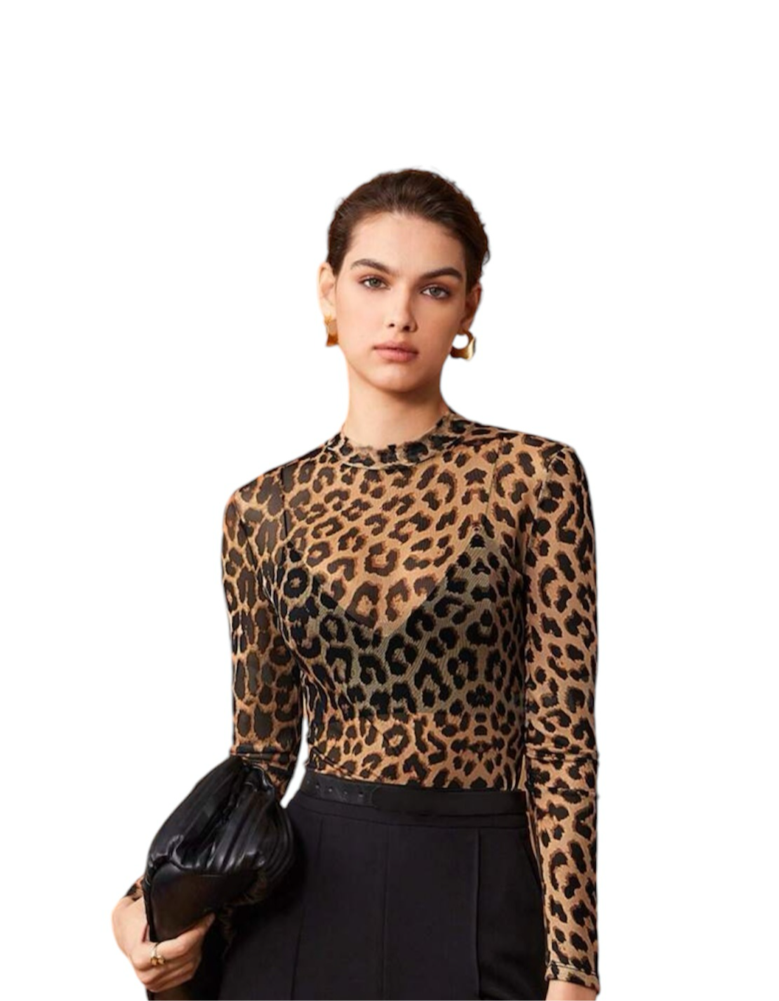 Maglia stampa leopardato