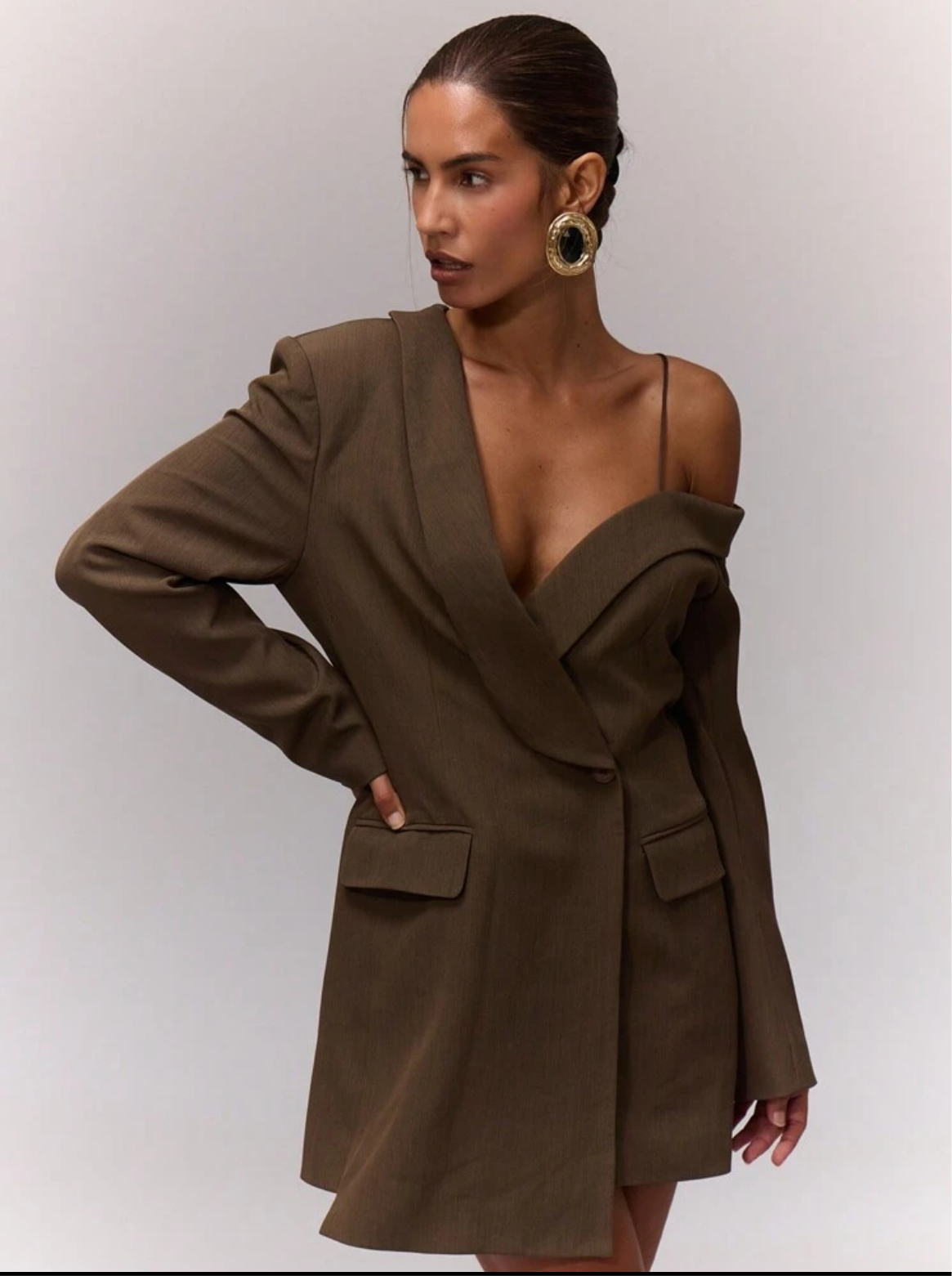 Abito blazer asimmetrico