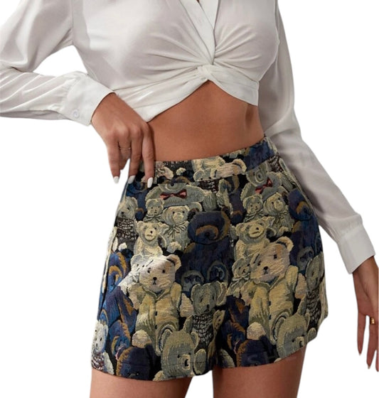 Short con stampa teddy