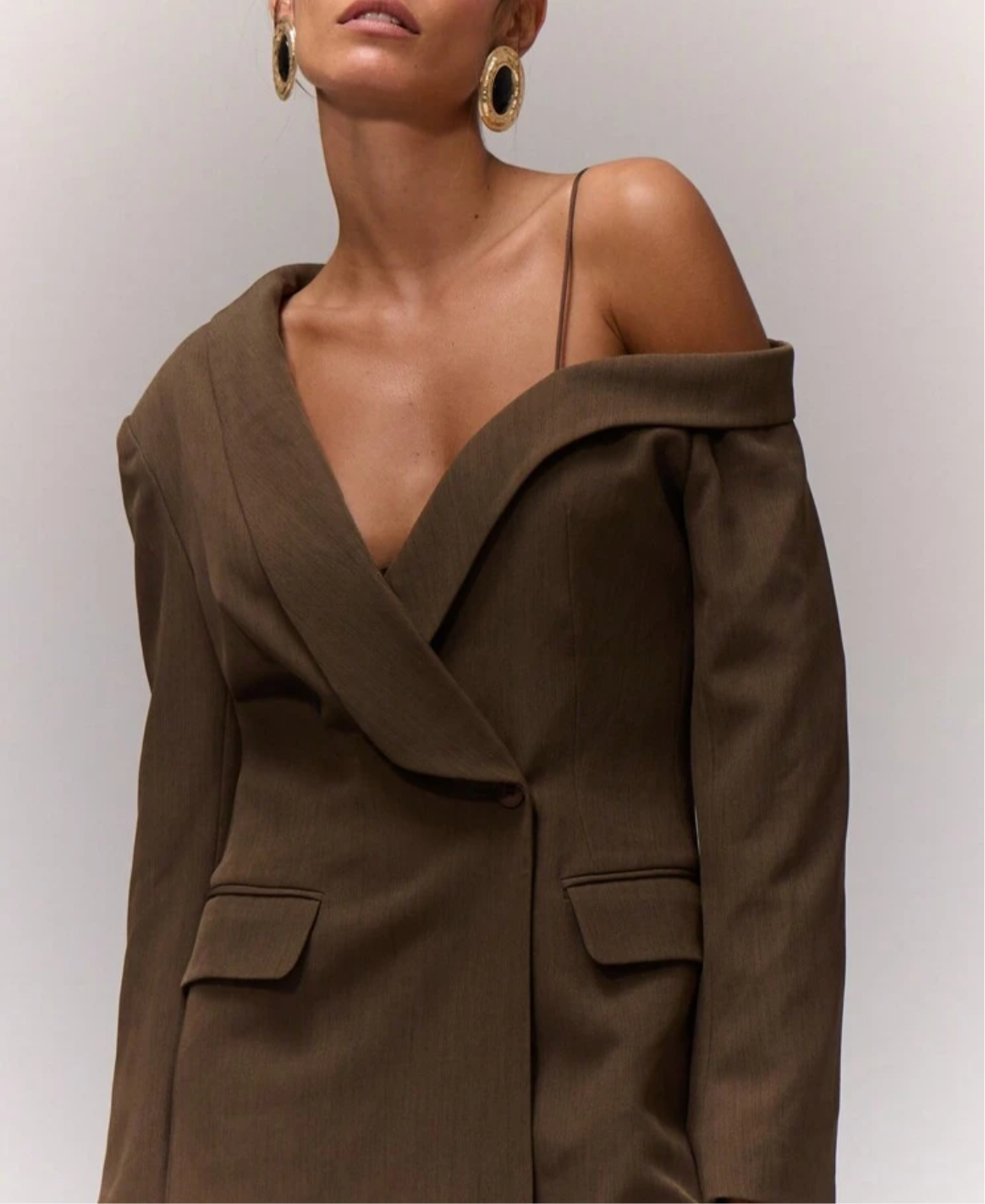 Abito blazer asimmetrico