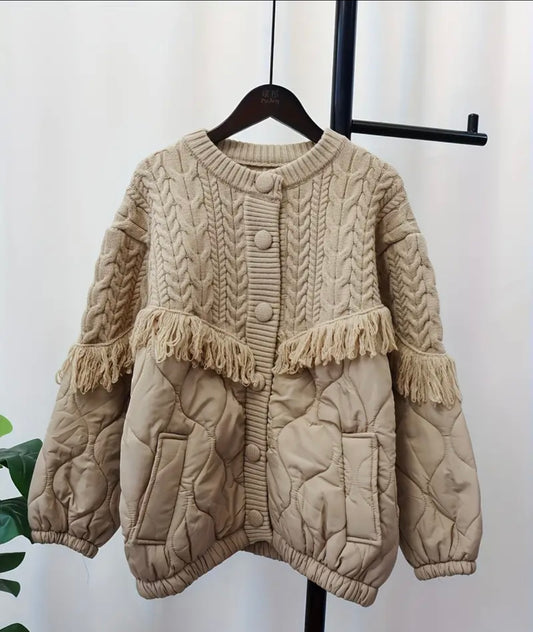 Giubbino con bordo a frange