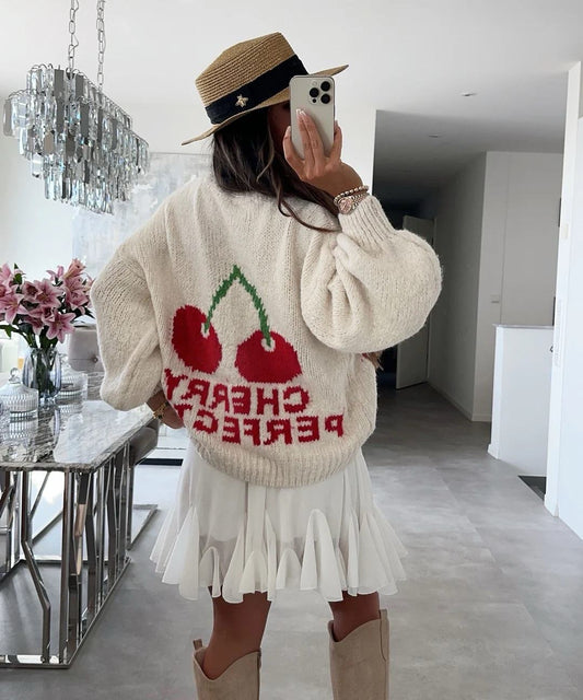 CARDIGAN PERFECT CHERRY🍒